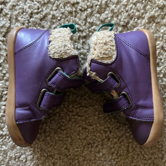 SOLD Ten Littles Furry High Tops Power Purple w/ Box Toddler 7 - Picture 5 of 9